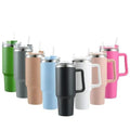 Insulated Tumbler with Handle & Straw | Hot & Cold | Leakproof BPA-Free Travel Mug