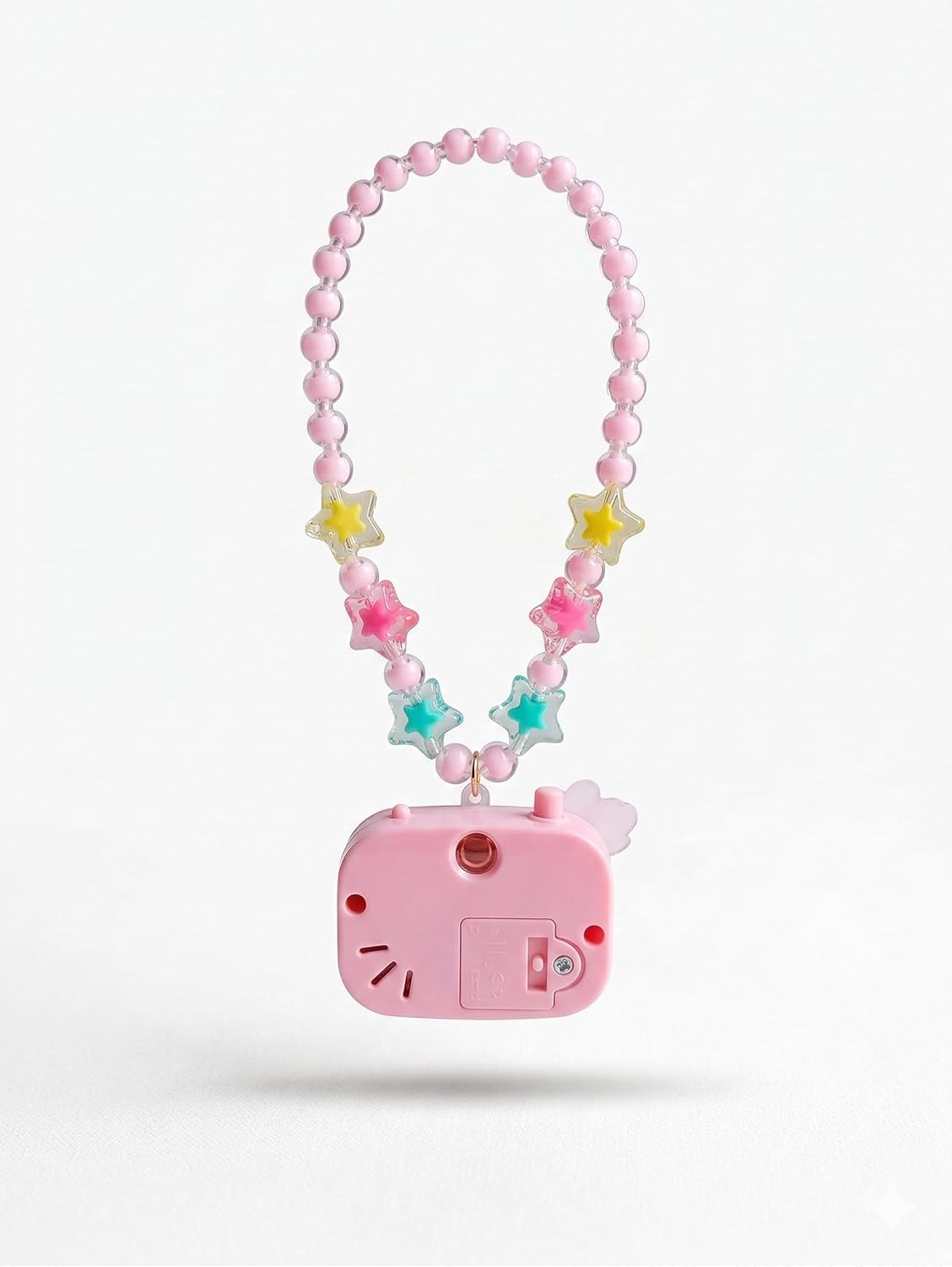 Camera Keychain for Kids – Cute Pink Monster Cartoon Design, Camera Projector Keychain, Projector Camera for Kids