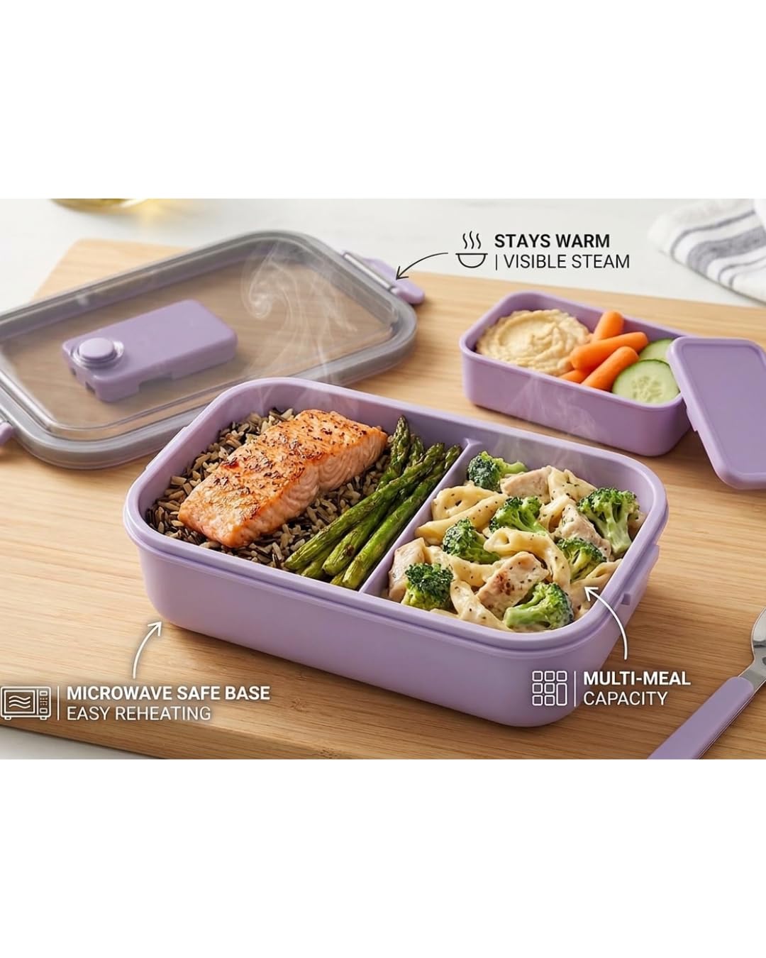 Lunch Box for Kids Boys Leakproof, Kids Lunch Box Stainless Steel, tiffen Box for School Kids