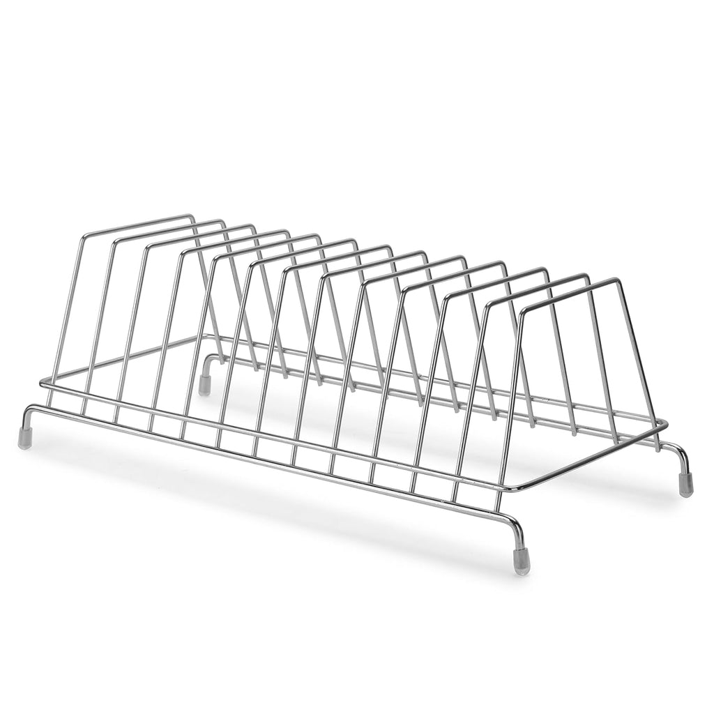 Stainless Steel Plate Rack, Plate Rack Organizer, Plate Organizer for Kitchen Cabinet, Plate Holder, Chrome Finish