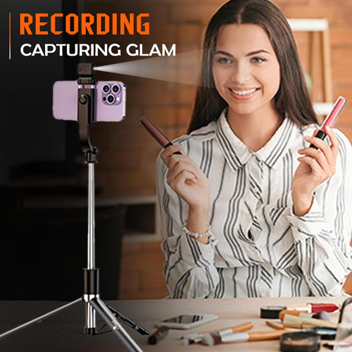 3-in-1 Selfie Stick Tripod with Bluetooth Remote | 67 Inch | All Smartphones